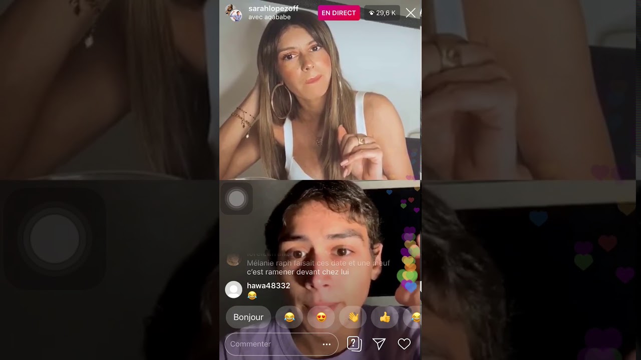 Sarah Lopez donne l&rsquo;adresse de Raphou Peps en direct sur Insta Live