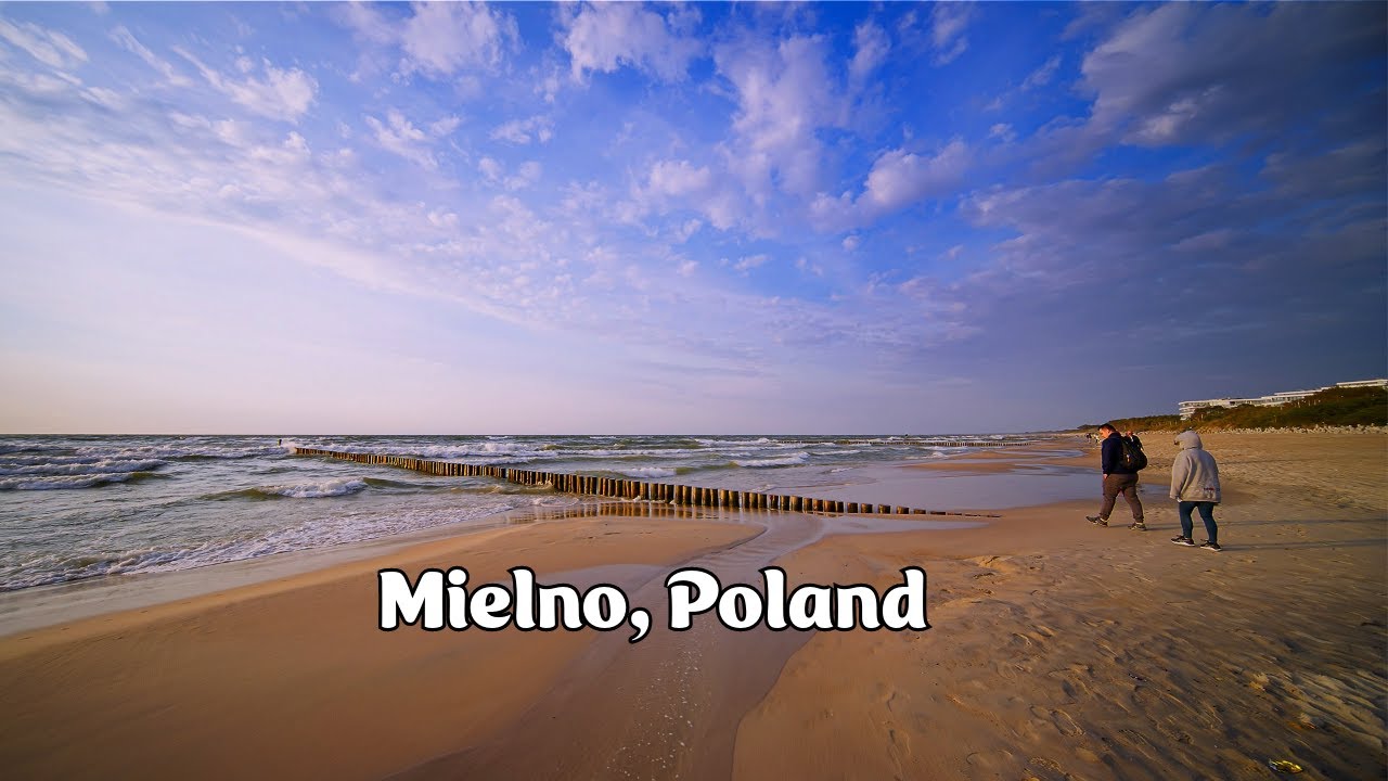 Mielno, Poland 🇵🇱 Beach Walking Tour 🌊 ☀️ 2023 - 8K 60fps HDR (▶︎30min)