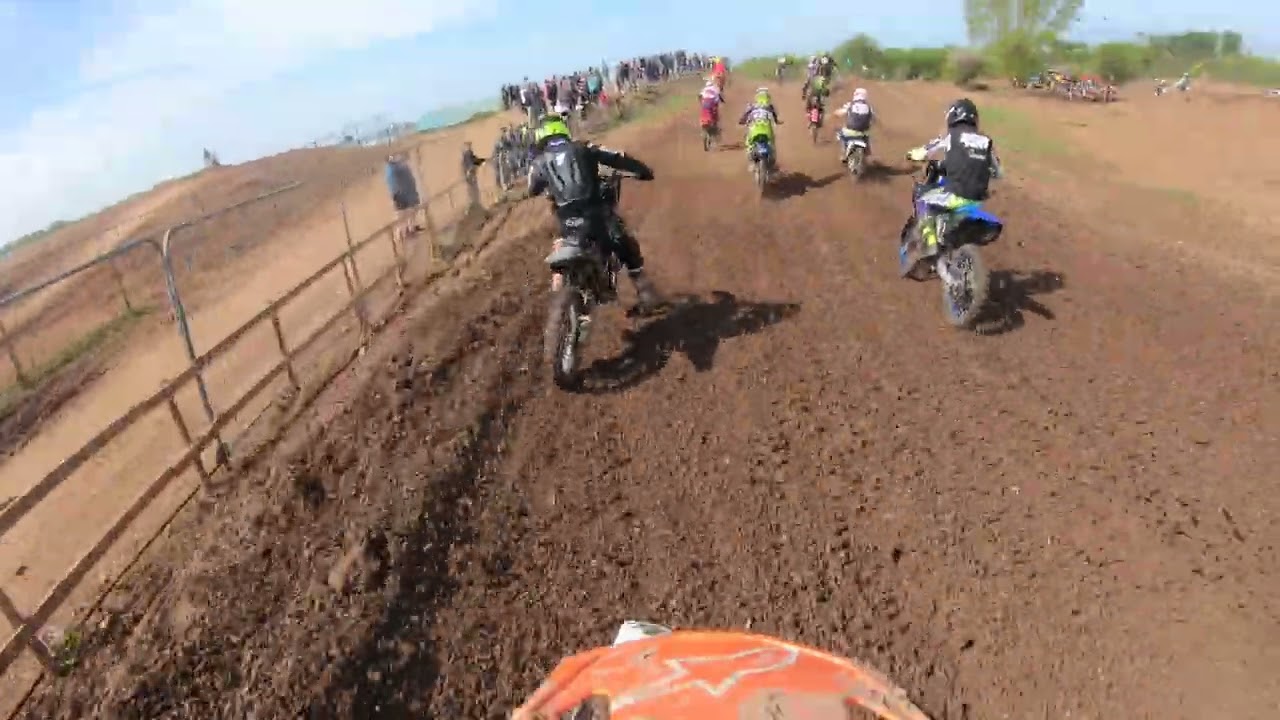 James at Ironworks mx on the new layout race 1 red flag