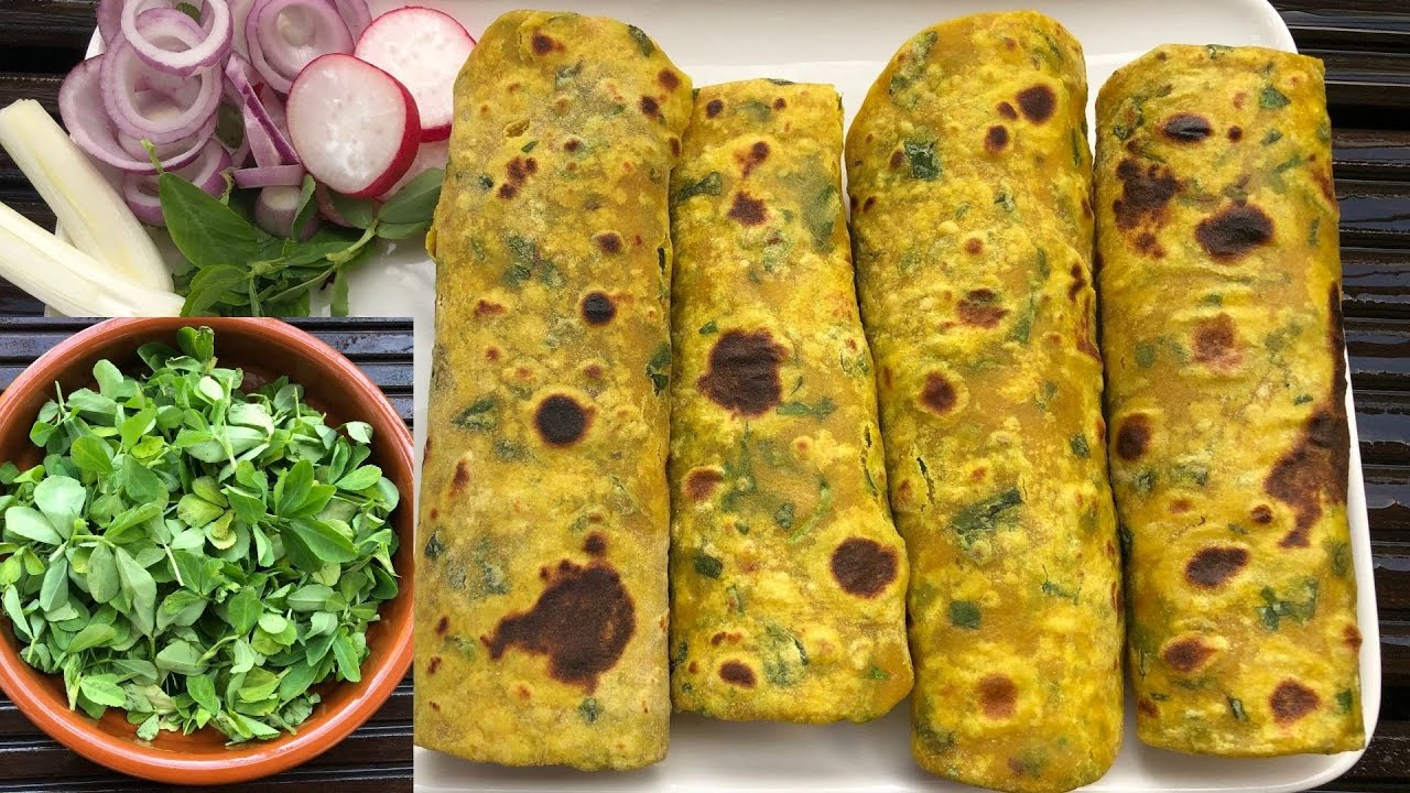 Methi Leaves Chapati Recipe for Weight Loss - Kannada Vlogs - ಮೆಂತ್ಯ ಸೊಪ್ಪಿನ ಚಪಾತಿ