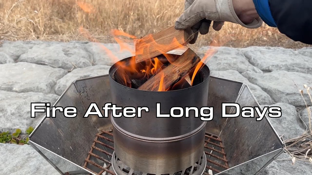 A Quiet Fire at the End of a Long Week 🇯🇵　japan vlog, relaxing fire, cooking and cat