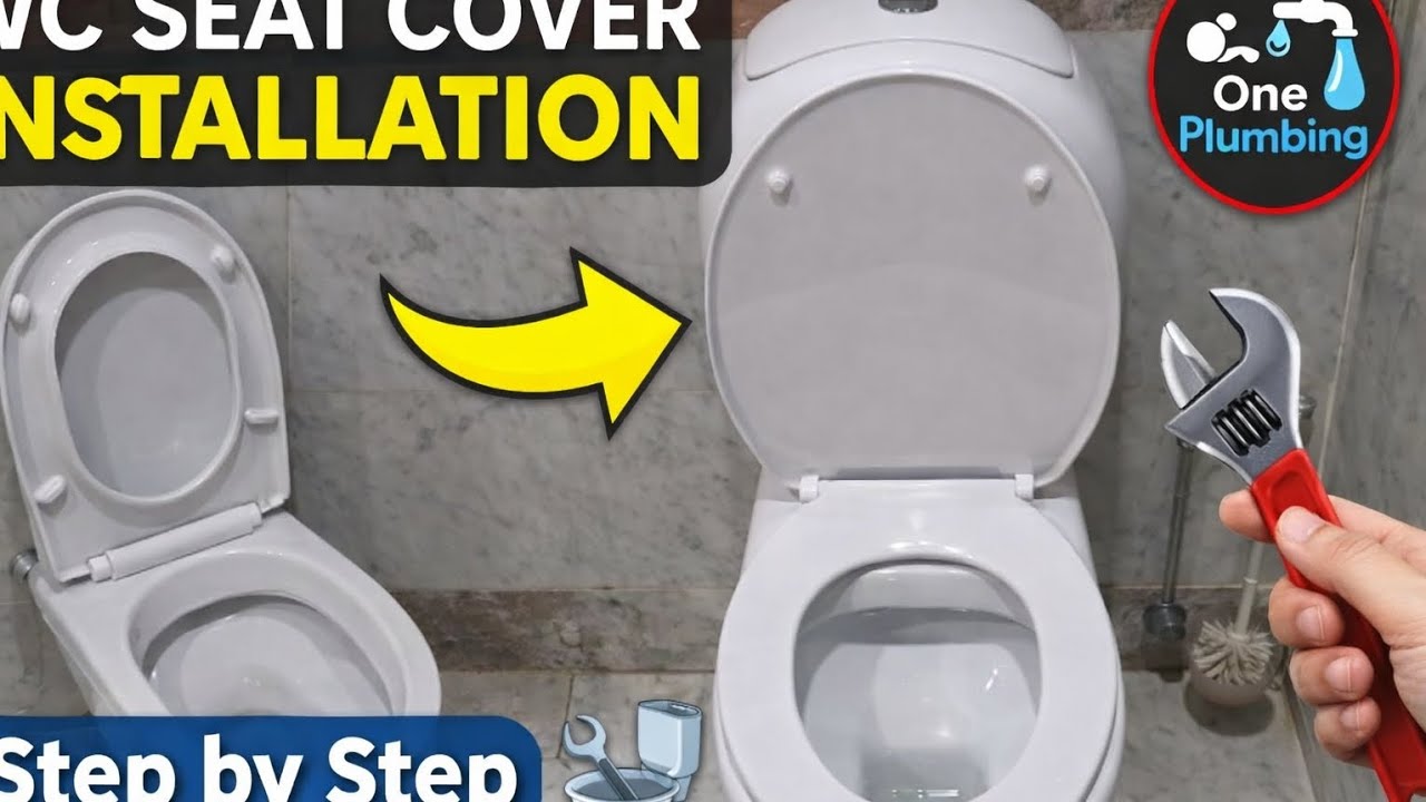 Toilet Seat Cover Kaise Install Kare | Easy Commode Seat Fixing 🔧🚽