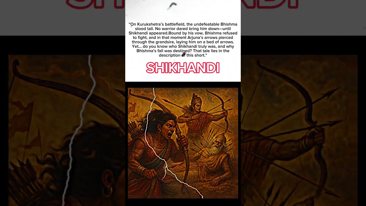 SHIKHANDI FROM MAHABHARAT #akshanada #sanatandharma #hindumythology #mahabharat #shikhandi #bhisma