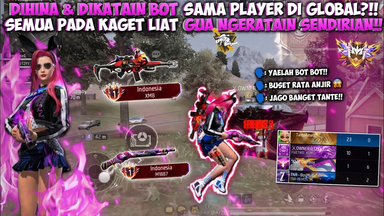 MASUK ROOM GLOBAL MALAH DIHINA & DIKATAIN BOT?!! LANGSUNG MODE SERIUS GENDONG ABANG²AN RANK KUNING!!