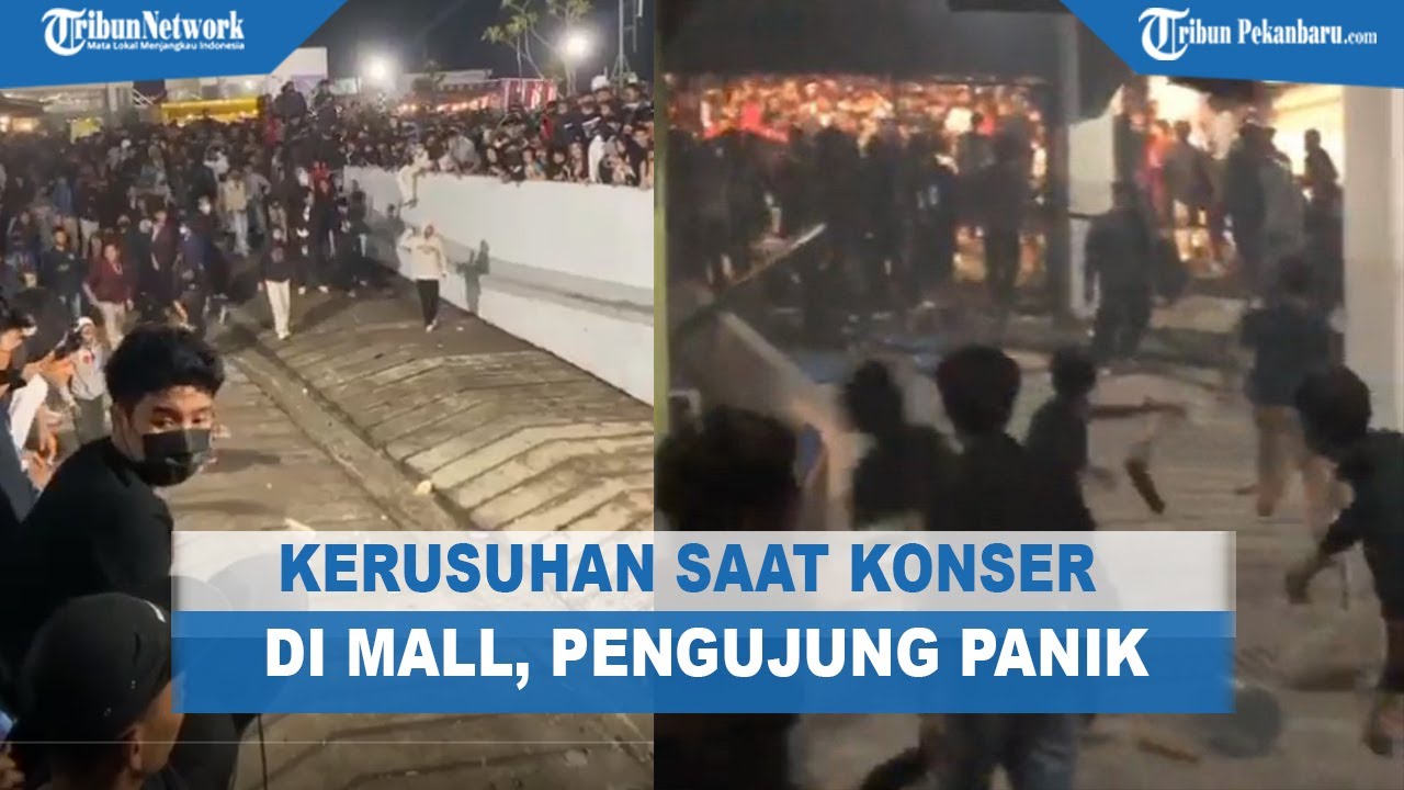 Detik-detik Kerusahan Saat Konser di Lippo Plaza Jogja, Banyak Fasilitas Rusak