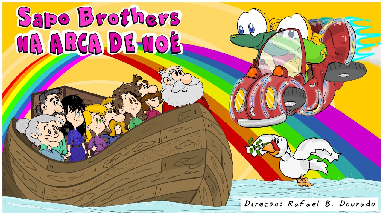 Sapo Brothers Na Arca De Noé: Desenho Animado do Dilúvio da Bíblia, para a Escola Dominical