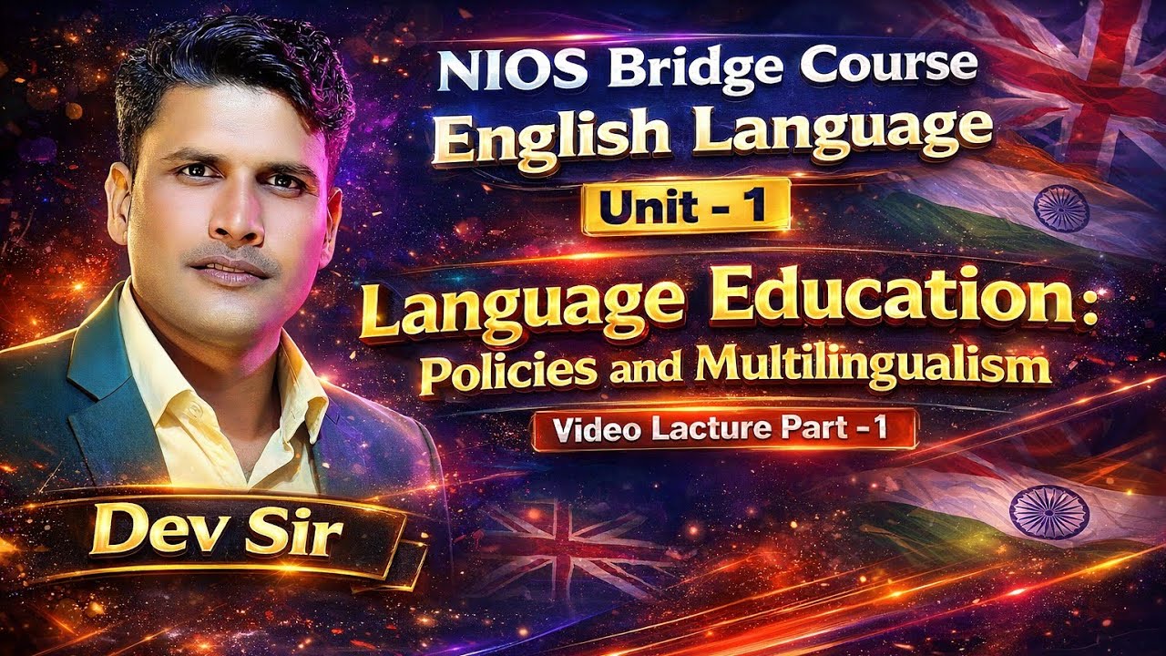 NIOS Bridge Course English Padagogy Day-2 l full syllabus + Exam Strategy l 1st attempt Success Plan
