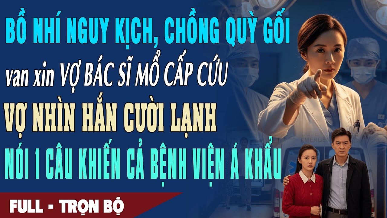 ❤️ Truyện Ngôn Tình Vì Bồ Chồng Quỳ Gối VAN XIN VỢ MỔ CẤP CỨU Vợ NÓI 1 CÂU khiến cả BỆNH VIỆN Á KHẨU