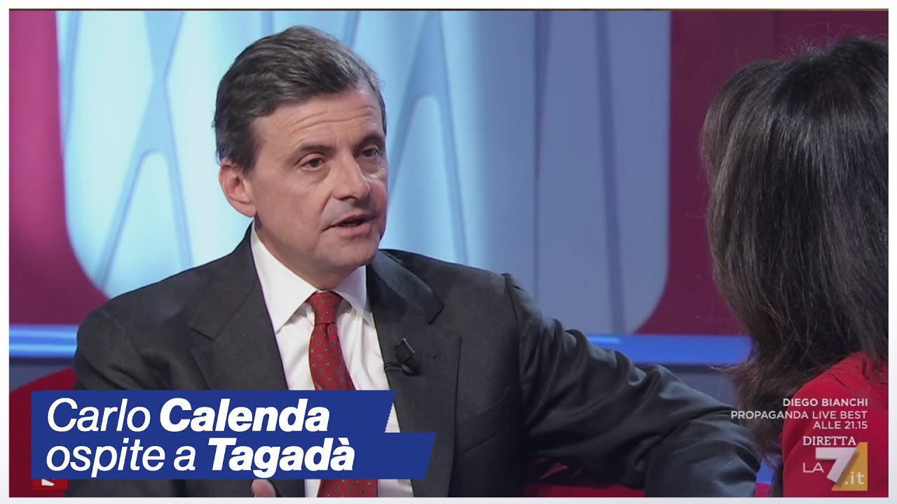 Carlo Calenda ospite a Tagadà