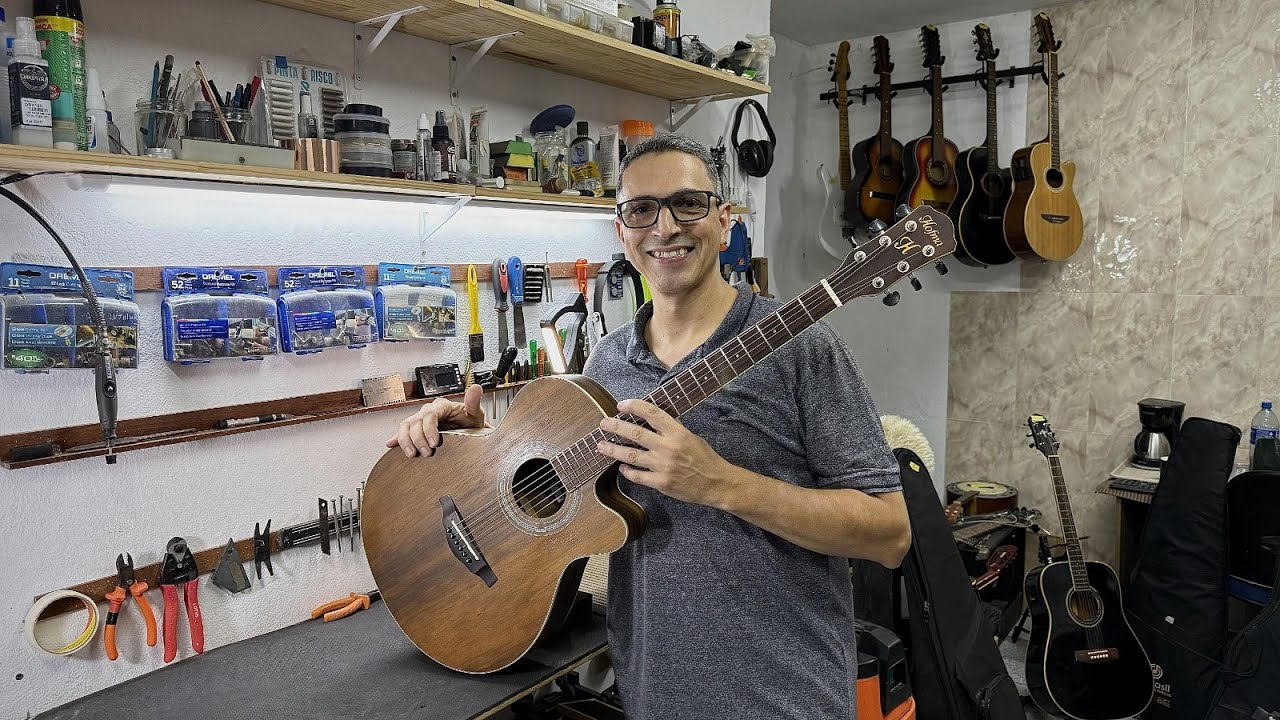 RESTAURAÇÃO DE BRAÇO TRINCADO - VIOLÃO HOFMA - ALE LUTHIER