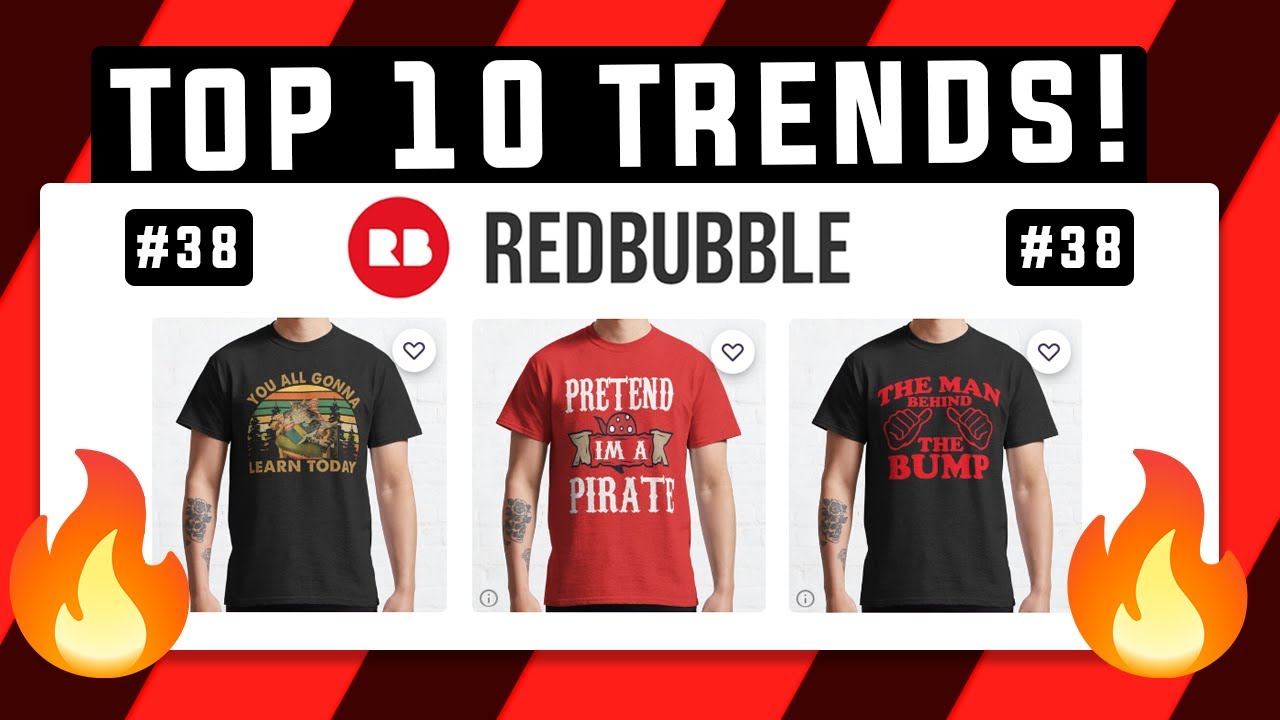 Top 10 Redbubble Trends of the Week #38 | GET SALES FAST?! | LOW COMPETION & EVERGEEN NICHES 🔥