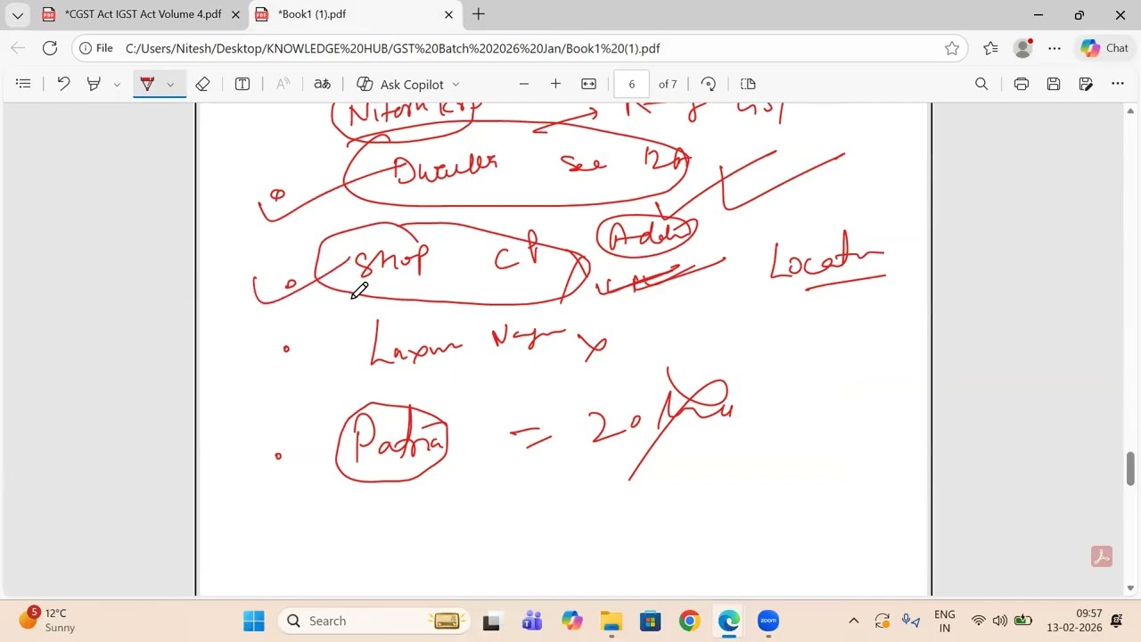 Class 13.2.26 part 1/3 TKC ACADEMY |LEARN FROM CHARTERED ACCOUNTANTS | LEARN EARN |