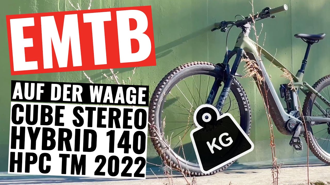 E BIKE GEWICHT mit 750Wh AKKU: Das wiegt mein CUBE EMTB wirklich!