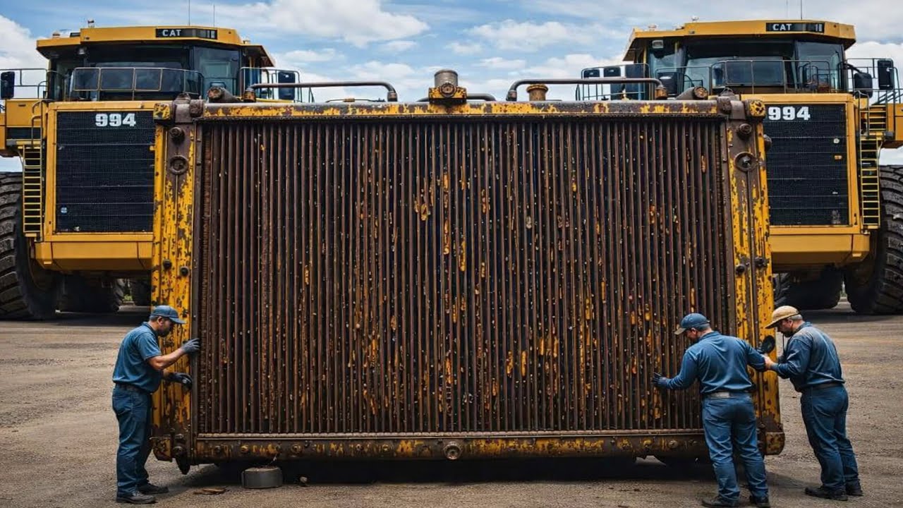 World’s Best Caterpillar Loader Radiator Repair | Pakistani Mechanic Amazing Skill