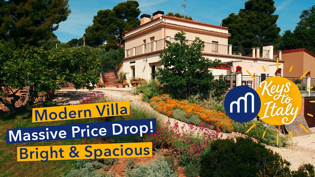 Massive Price Drop for Modern Italian Villa near Seaside and Mountains