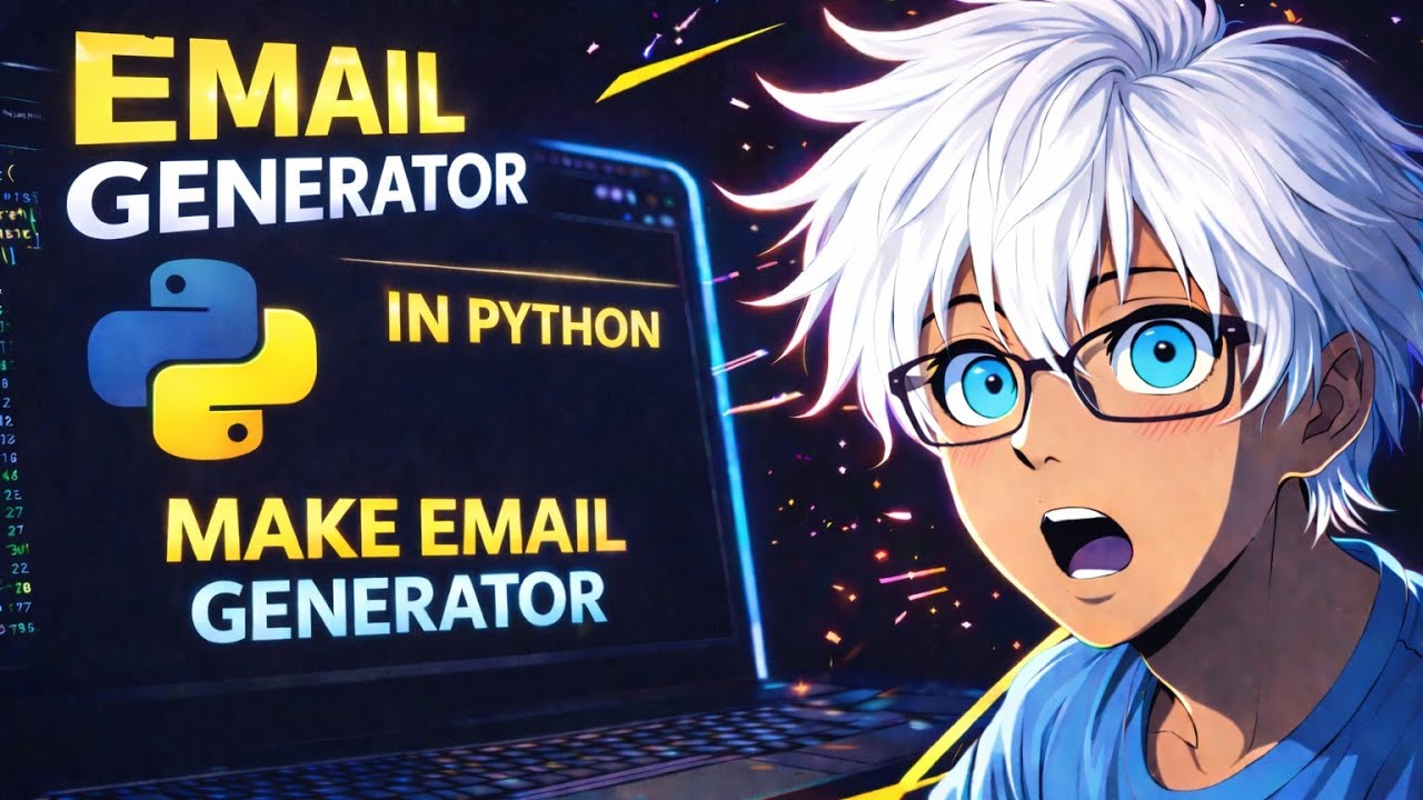 LEARN PYTHON | PROJECT SERIES – Lecture 4 | Build a ✉️ email generator in Python