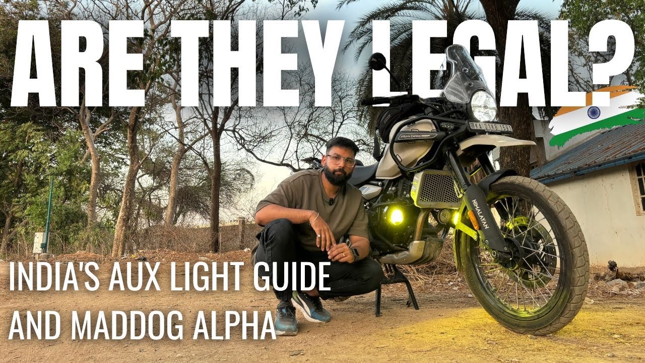 Are Aux Lights legal in India? My Maddog Alpha #himalayan450 #auxiliarylights