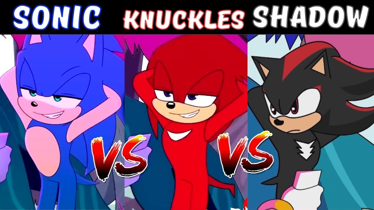 SONIC VS KNUCKLES VS SHADOW | ZERO TWO DODGING MEME ANIMATION