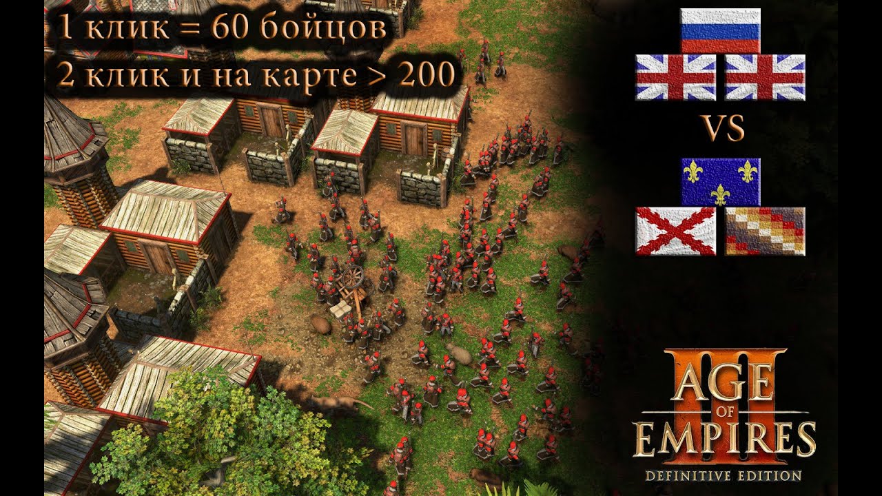 Как выглядит настоящая битва в 3х3 на русских? Age of Empires 3 DE