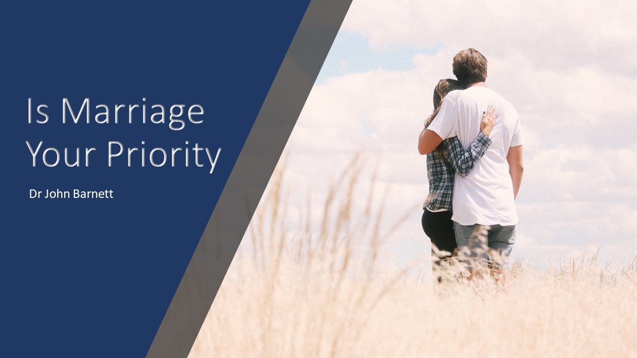 DWM-01 ATTENTION ALL COUPLES--Is Marriage Your Priority?