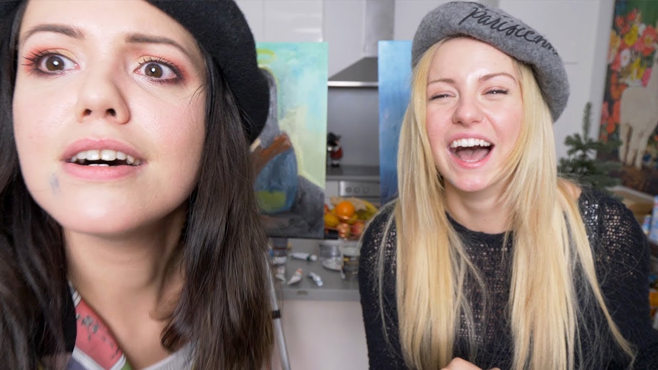 Wir malen BETRUNKEN Selbstpotraits als Mona Lisa (Drunk Art School #1)