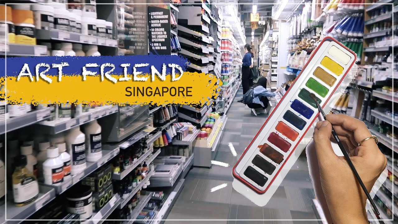 Có gì ở ART FRIEND Singapore ? I màu nước siêu rẻ? 🤔 | Kiquy Pham Vlog