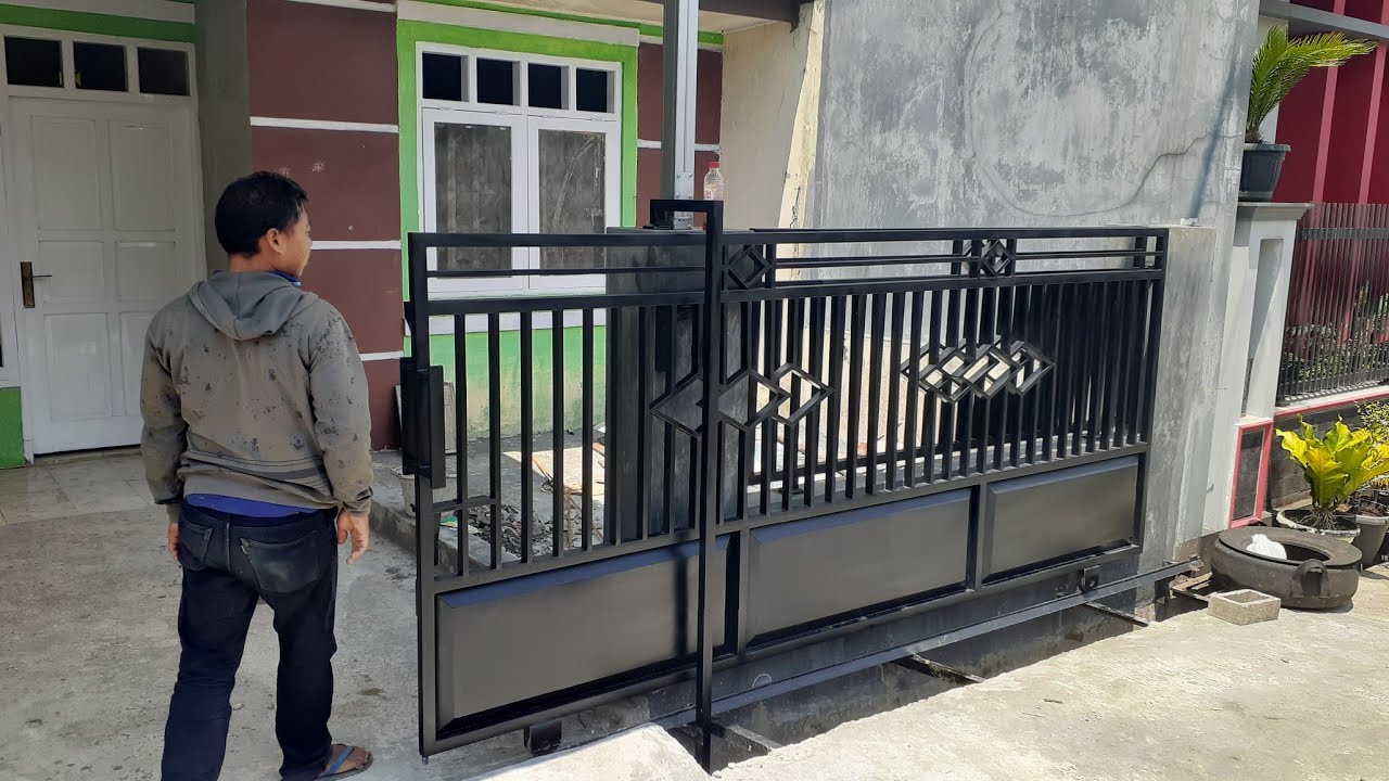 Pintu Pagar Besi⚡ Sliding Door🏠 GSM Purwokerto