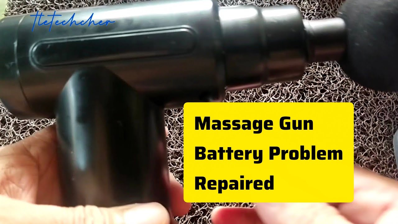 How to Repair a Massage Gun that quickly charges and quickly drains battery