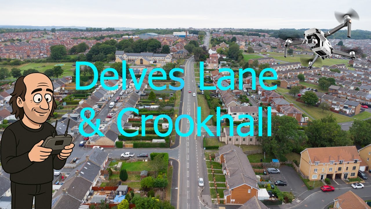 From Coal to Commuter Dreams: Drone Reveals the Rise of Delves Lane and Crookhall