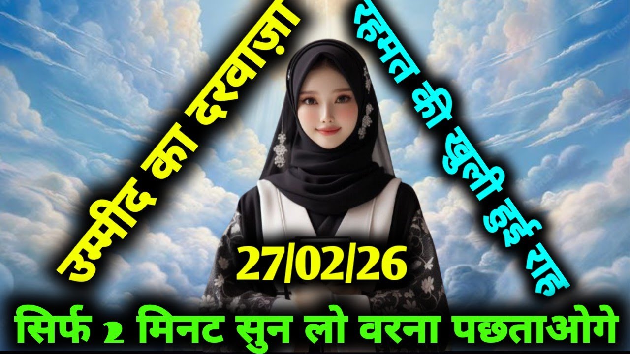 ✅ उम्मीद का दरवाज़ा रहमत की खुली हुई राह सिर्फ 5 मिनट सुन लो वरना पछताओगे 