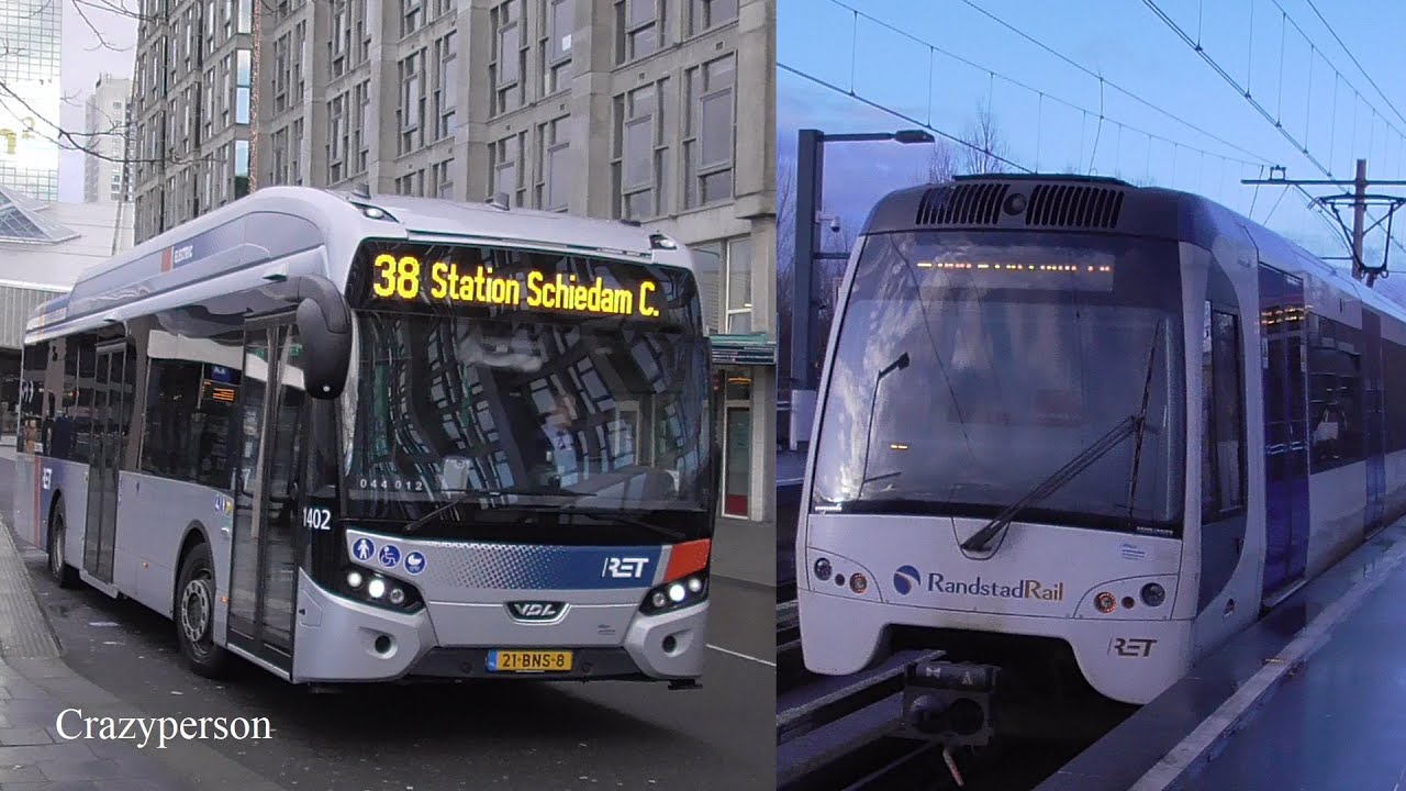 Bus Metro Tram Schiedam - Crooswijk - Rotterdam CS - Molenlaan