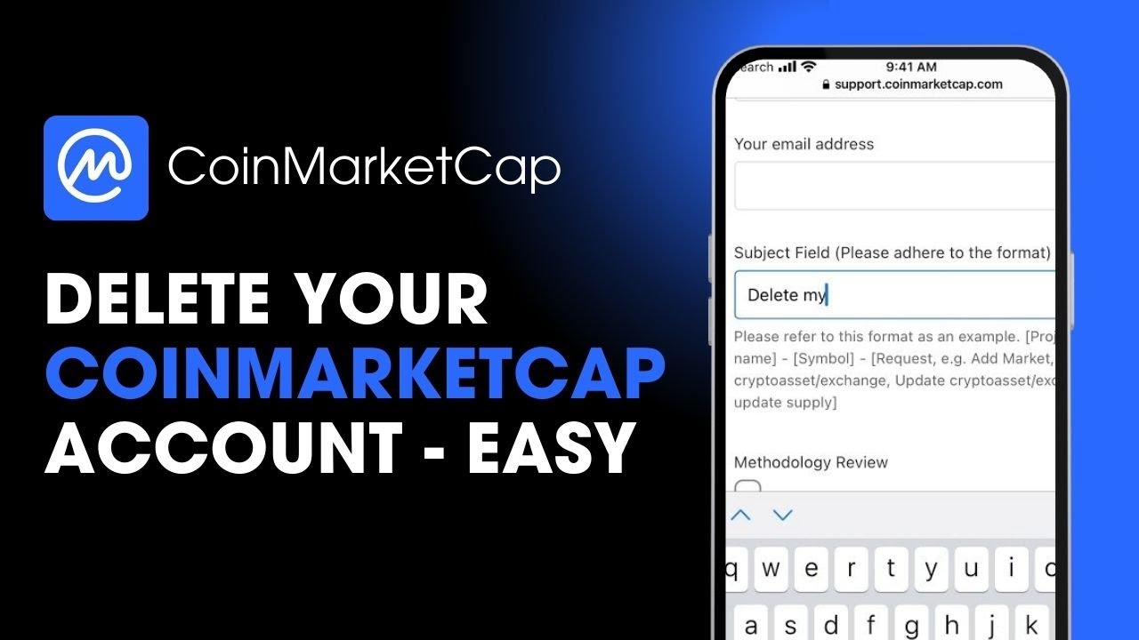 How to Delete CoinMarketCap Account !