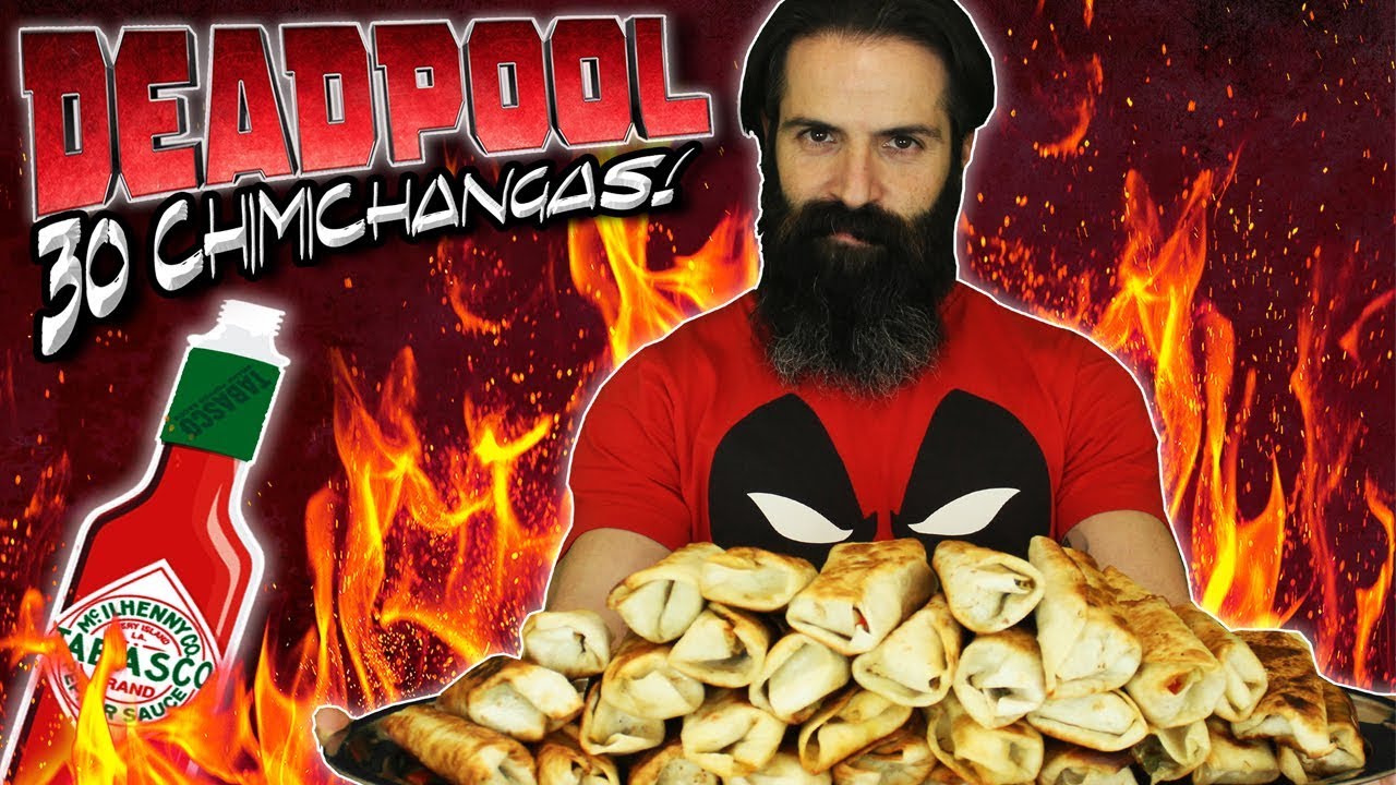 30 Chimichangas de DEADPOOL!!!SI PIERDO,Me BEBO un bote de TABASCO |El Pirata VS Joe BurgerChallenge