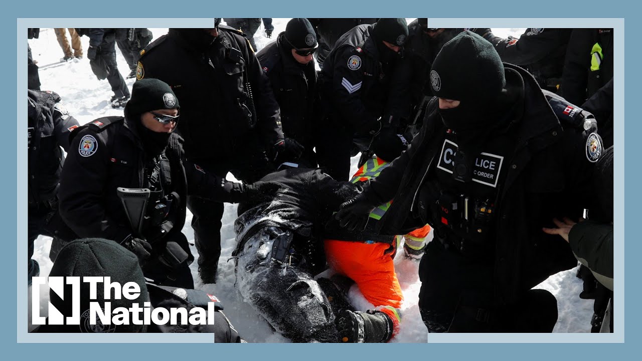 Canadian police begin arresting protesting lorry drivers