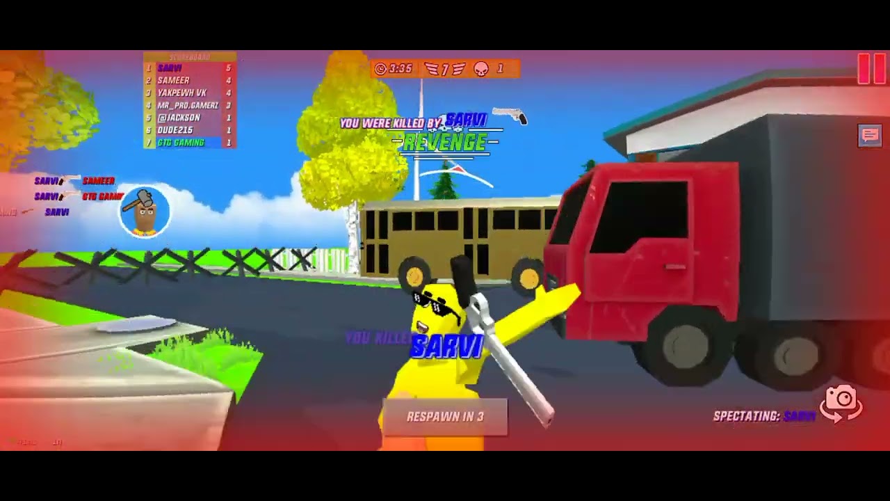 Multiplayer mode gameplay part 3 in dude theft wars#Dude.theft wars