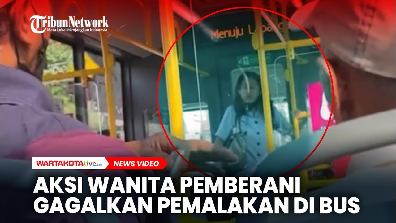 Aksi Perempuan Pemberani Gagalkan Pemalakan di Bus Transjakarta
