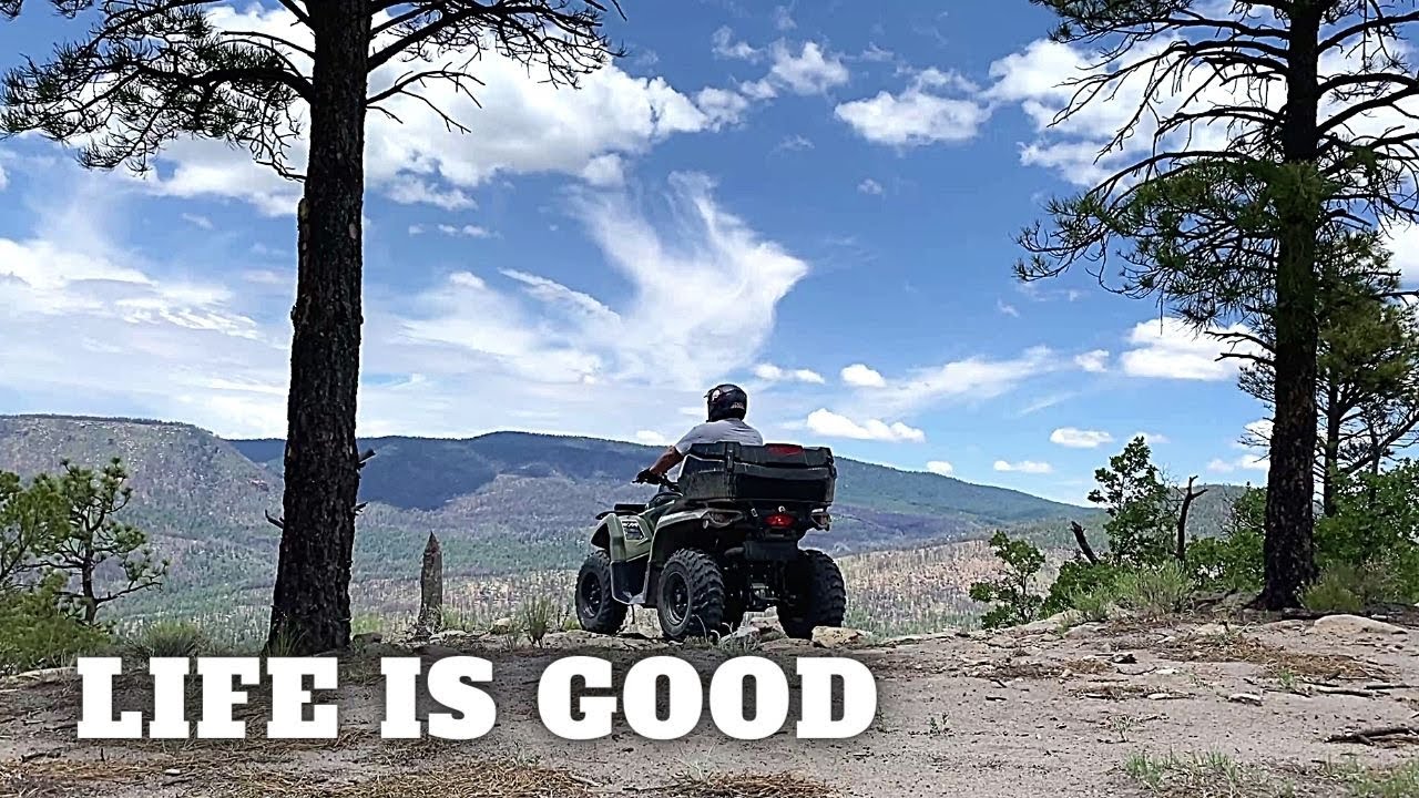 Camping & ATV Off-Road Trail Exploring - Scattered Rainstorms in the Woods