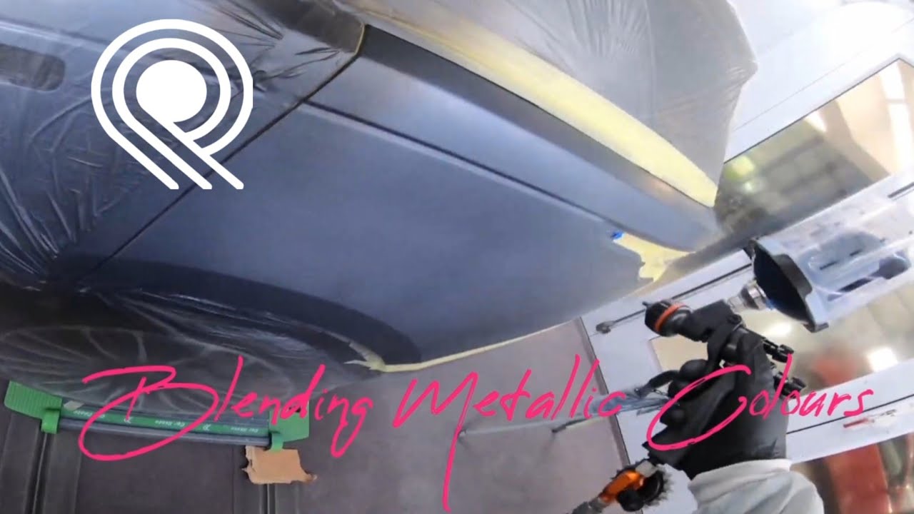Car painting: Blending Metallic base coat