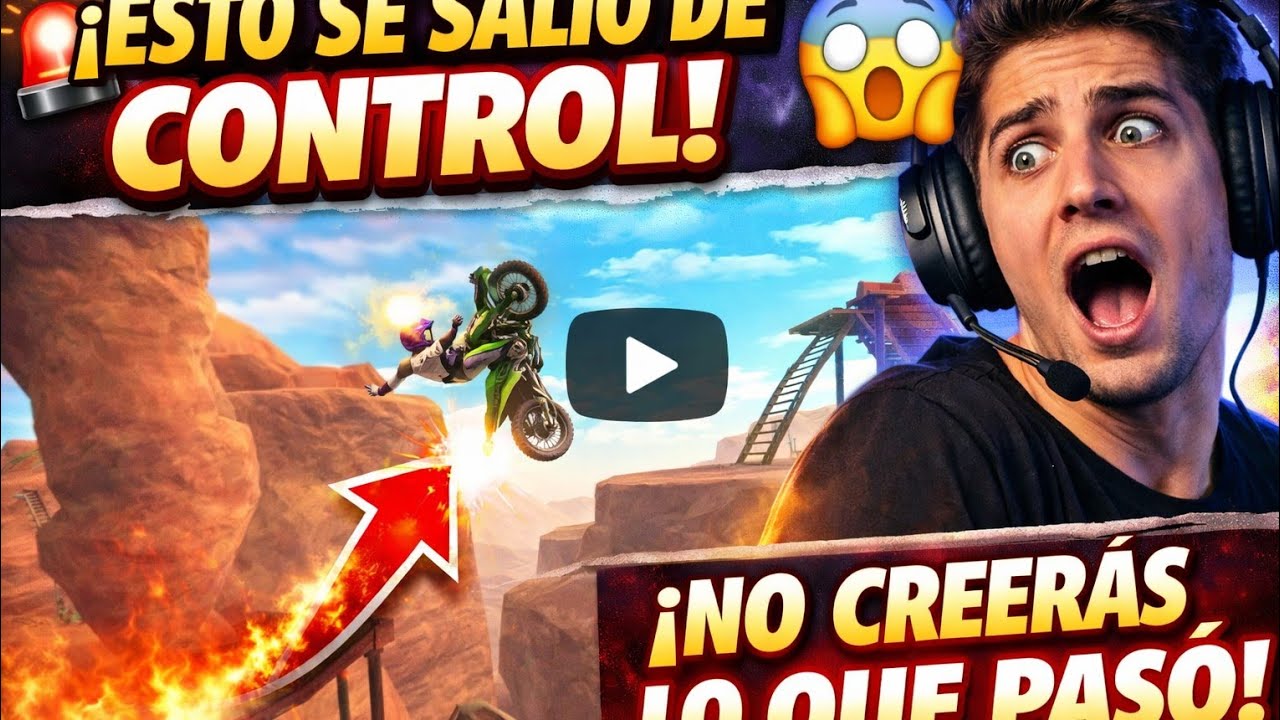 🔥 ¡NADIE HA PODIDO PASAR ESTE NIVEL en Stunt Bike Extreme! 😱🔥 (Casi Rompo el Control)
