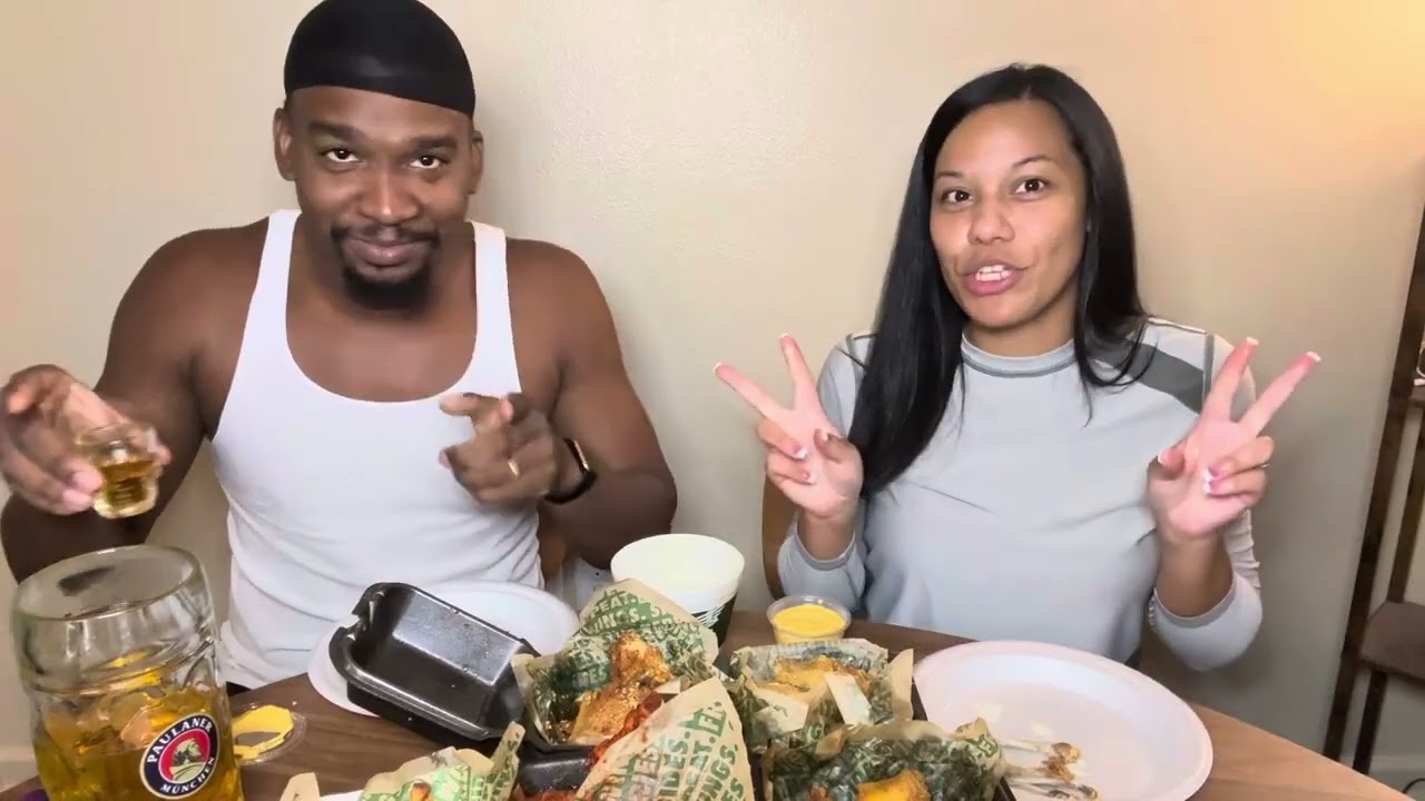 Wingstop, Cold Beer & Our REAL Story 👀 | Couple Mukbang & Story Time!