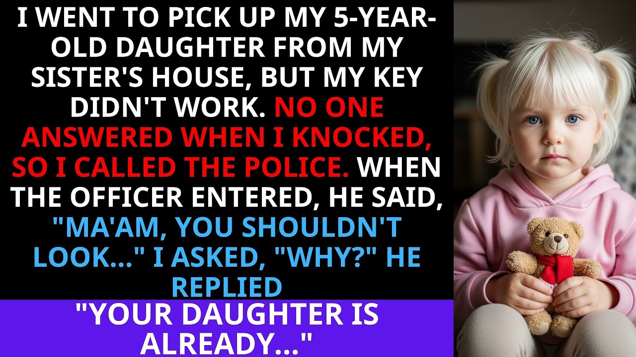 IN FRONT OF MY SISTER'S HOUSE, THE POLICE OFFICER TOLD ME I SHOULDN'T LOOK AT MY DAUGHTER.