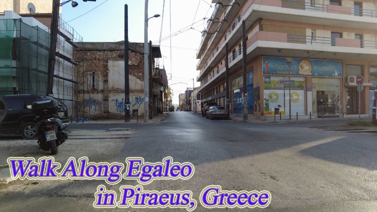 Walking in Greece. Walk Along Egaleo in Piraeus. ORANGE ua