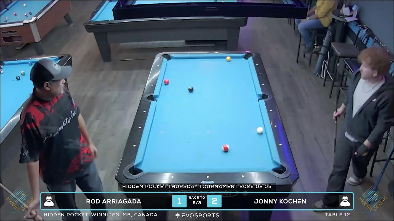 ROD ARRIAGADA vs JONNY KOCHEN - HIDDEN POCKET - TABLE 12 | EvoSports
