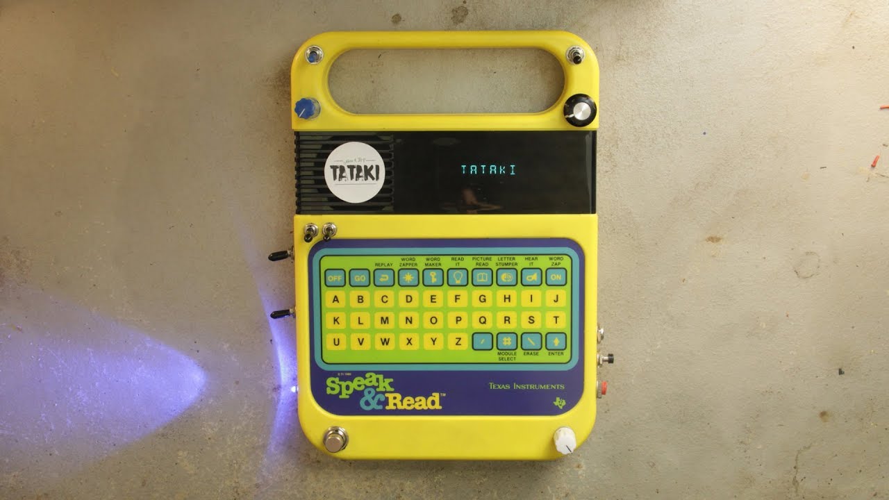 Circuit bent Speak & Read (by Tataki)