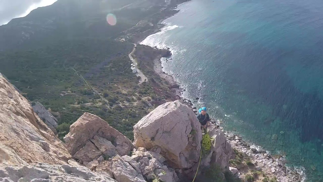 Via l' Italia liberata, climbing Sardinia -Masua, porto flavia, Pan di zucchero, sardegna-