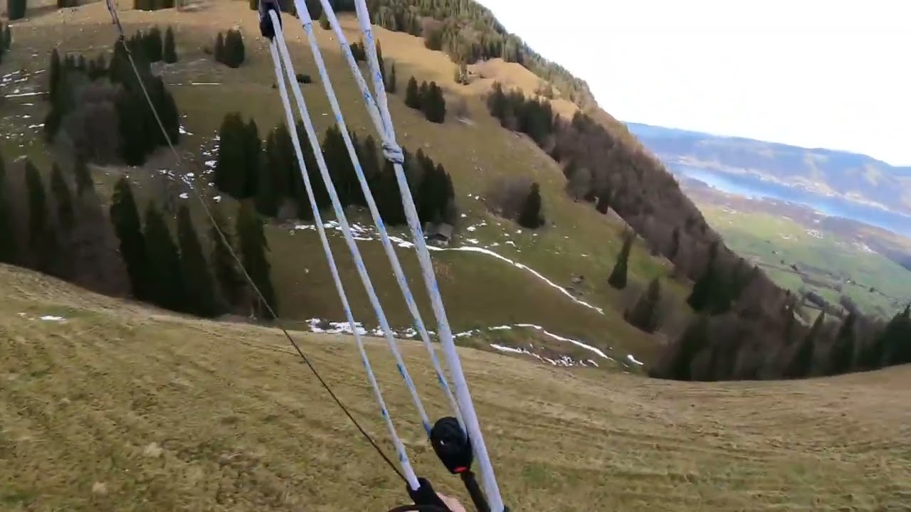 Speedflying line in Switzerland, Reutigen. Feels like Autumn 🍂 
