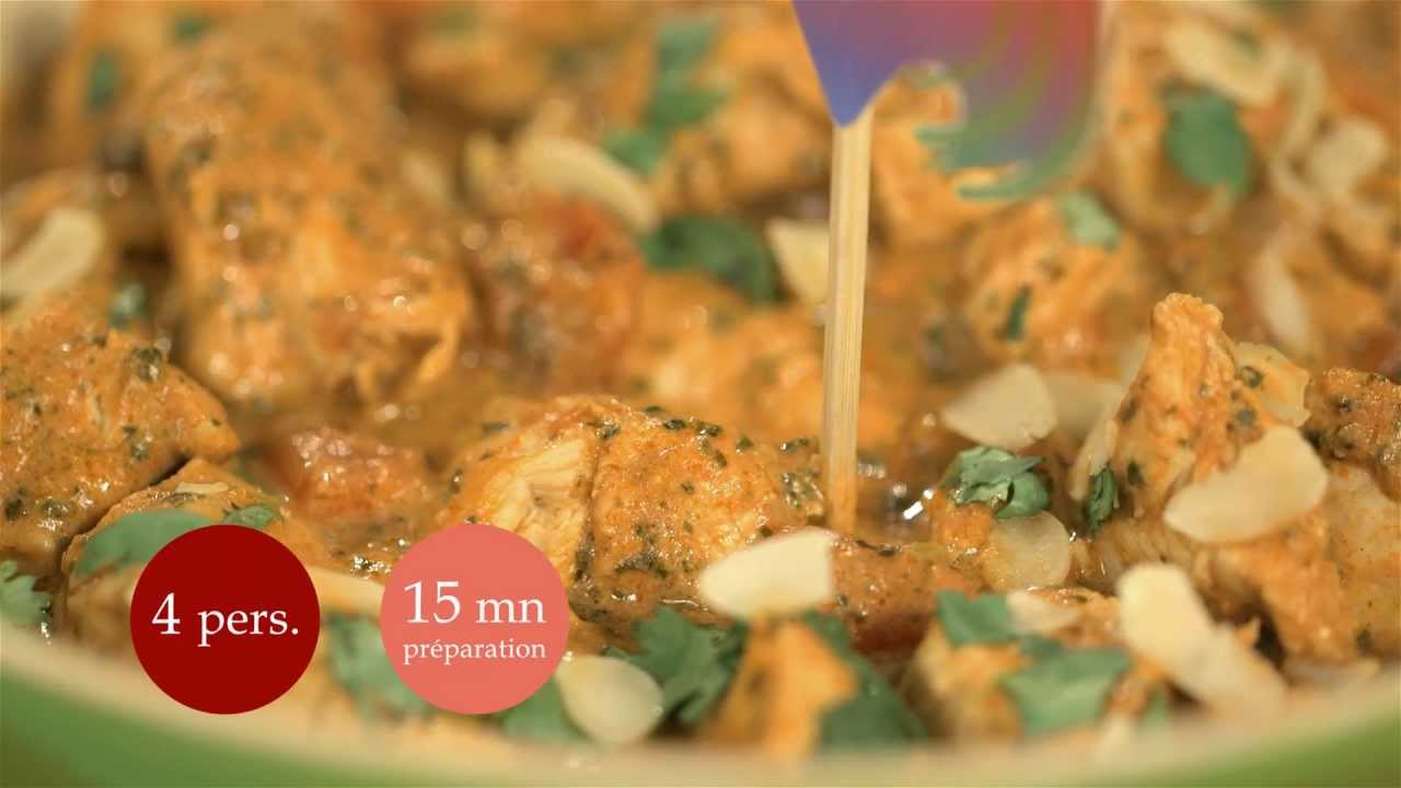 Curry de poulet coco