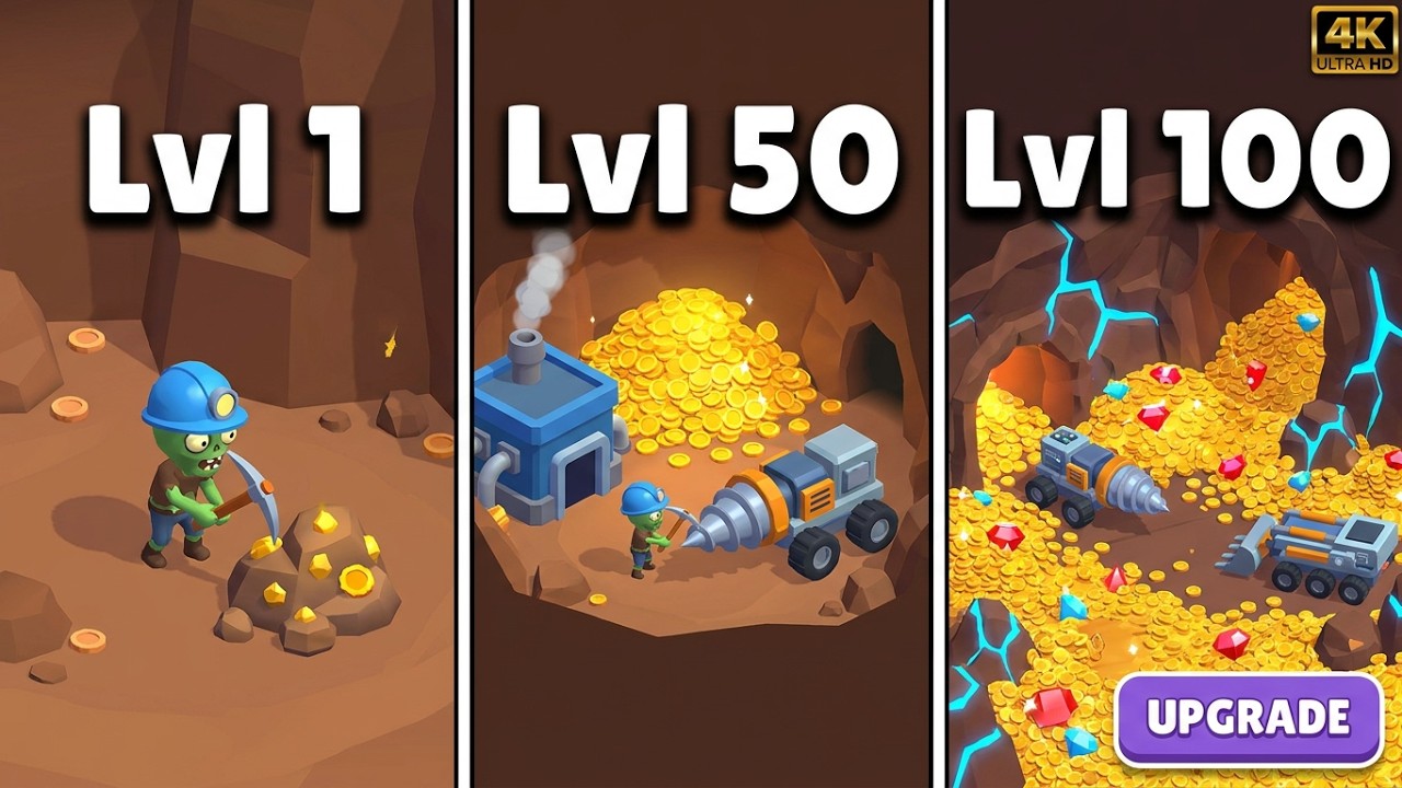 Idle Zombie Miner | Ads Review 🧟💣 Deep Mining Adventure