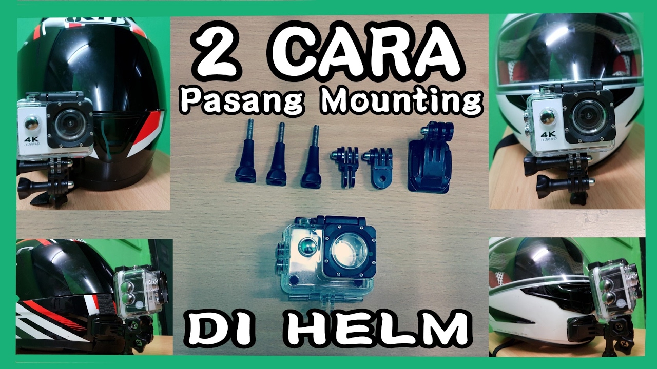 Cara Pasang Mounting Di Helm Fullface | Tutorial Sederhana Dengan 2 Cara Berbeda