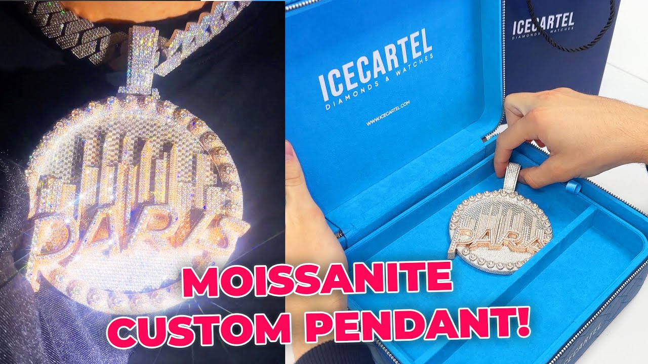MOISSANITE Custom Pendant from ICECARTEL Review + 20MM Cuban Link Chain